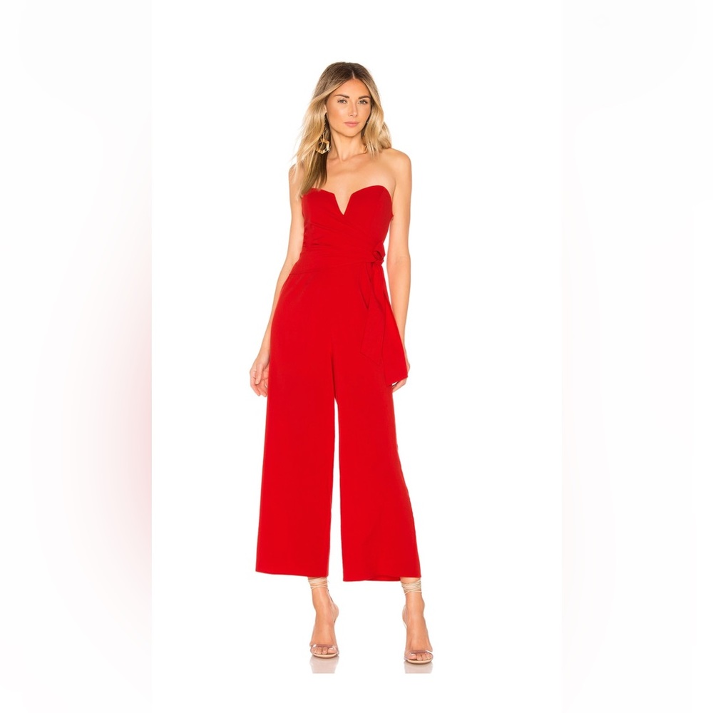 Astr the label Zion jumpsuit fire red